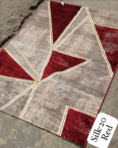 Alfombra Turca Adiva de Pelo Largo, Estilo Gaziantep, Impermeable, para Uso en Exteriores, 100% Polipropileno, Base de Yute, Rectangular, Mediana - Product Image 4