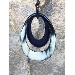 Collar de moda, collar de cadena de cuerno Natural para mujer, joyería de eslabones gruesos llamativos, accesorios de moda de cuerno de búfalo Real - Product Image 6