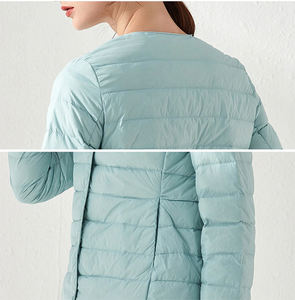 Veste matelassée pour femme en toile tricotée respirante avec logo personnalisé de haute qualité 2025, design haut de gamme, extérieur - Product Image 6