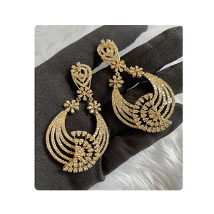 Pendientes de diamantes de moissanita de plata Starling 925 elegantes de calidad superior para ocasiones especiales y glamour diario - Product Image 1