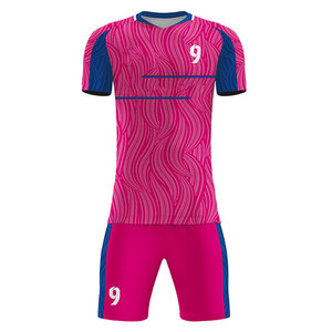 Nouvelle équipe douce formation confortable personnalisé Cool Design sublimation hommes football uniformes 2 pièces ensemble maillot de football - Product Image 2