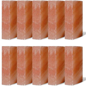 Carreaux de sel rose naturel de l'Himalaya de haute qualité ensemble de plaques de dalles de cuisson pour barbecue artisanat naturel - Product Image 1
