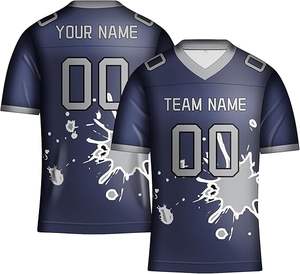 Jersey de fútbol americano para adultos, camisa deportiva lisa de poliéster de malla, ropa de práctica de fútbol Jersey Ropa Americana - Product Image 2