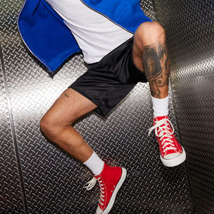 กางเกงขาสั้นตาข่ายสำหรับผู้ชายกางเกงขาสั้นแบบธรรมดาสำหรับใส่เล่นกีฬา - Product Image 6