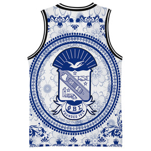 Maillot de basket-ball personnalisé pour hommes avec Phi Beta Sigma Design Nom et numéros personnalisés 100% Polyester Sport Gym Tee Clothing - Product Image 4