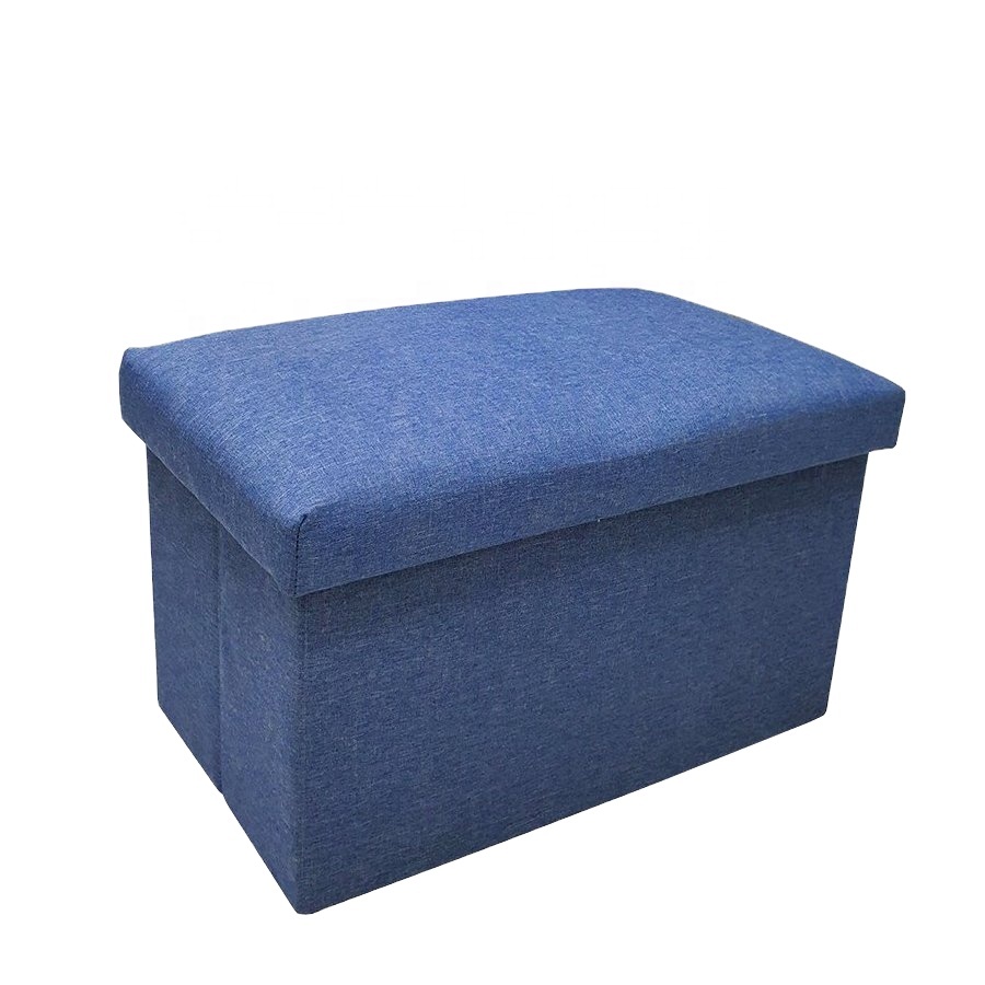 MA07.1 Customizable Eco-friendly Durable Fabric Ottoman Storage Bins Boxes Foldable Living Room Kids' Books Toys Tools OEM