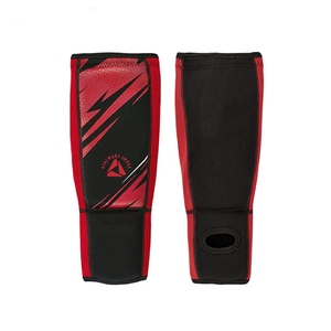 Protection des jambes pour l'entraînement, protège-tibias en cuir, taille adulte et junior, couleur personnalisée, logo personnalisé, confortable, respirant, élastique - Product Image 4