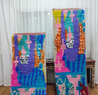 Tapis berbère Tribal coloré et personnalisé en laine véritable, style marocain