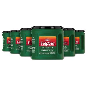 Café Molido Descafeinado Clásico Folgers, Tueste Medio, Lata de 25.9 Onzas (Paquete de 6) - Product Image 6