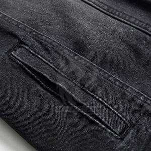 แจ็กเก็ตยีนส์สำหรับผู้ชายเสื้อแจ็กเก็ตกางเกงยีนส์ระบายอากาศได้สำหรับใช้งานกลางแจ้งออกแบบโลโก้ได้ตามต้องการ - Product Image 6