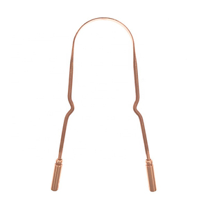 100% grattoirs de langue en métal de cuivre réducteurs de mauvaise haleine efficaces rafraîchit l'haleine-nettoyeurs de langue - Product Image 1