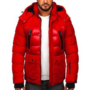 Men's Oversize Bubble Puffer Down <b>Padding</b> Winter <b>Jacket</b> Custom Quilted Down Puffer <b>Jacket</b> For Men Pocket Windbreak <b>Hooded</b> <b>Jacket</b> - Product Image 1
