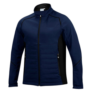 Vêtements de sport pour hommes sur mesure en gros, veste softshell, panneau rembourré, coupe-vent, col montant, veste softshell élégante et athlétique - Product Image 4