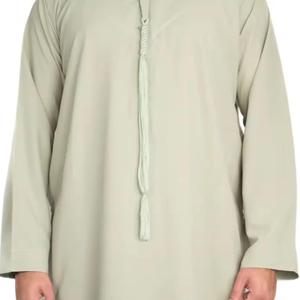2025 nouveau Design respirant Polyester hommes arabe Jubba Al Aseel Thawb pour Eid mariage mosquée cérémonies religieuses - Product Image 6