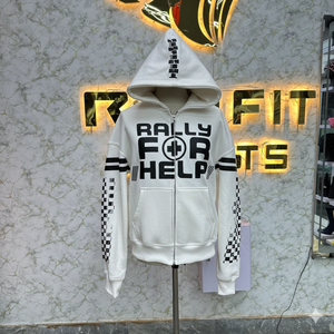 Logo personnalisé de marque privée le plus demandé sweat à capuche zippé imprimé fabriqué en usine sweats à capuche à bas prix pour hommes sweats à capuche pour hommes - Product Image 3