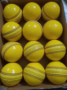 Balle dure jaune de cricket balle dure de cricket sur mesure nouveau design balle dure de cricket vente en gros - Product Image 4
