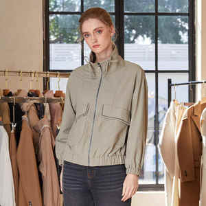Nueva ropa elegante y con cremallera completa Chaqueta cortavientos Abrigos de mujer Abrigo de invierno para mujer Chaquetas de mujer - Product Image 6