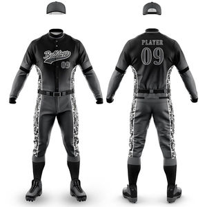 2025 nuevo diseño transpirable uniforme de béisbol al por mayor de alta calidad uniforme de béisbol sublimación traje de béisbol - Product Image 2