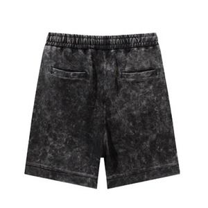 Ropa de calle personalizada French Terry verano 100% algodón parche bordado Vintage Sun Faded ácido lavado pantalones cortos desgastados - Product Image 2