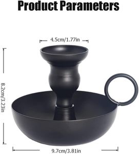 Bougeoir en fer idéal pour la fabrication de bougies fantaisie de haute qualité, fait à la main, présentoir pour salle d'exposition de style nouveau - Product Image 2