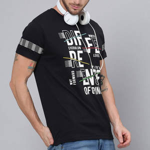 Camiseta de Punto Personalizada para Hombre, Alta Calidad, 100% Algodón, Corte Regular, Estilo Urbano Ecológico, Estilo Hip Hop, Logotipo Estampado, Talla Grande - Product Image 2