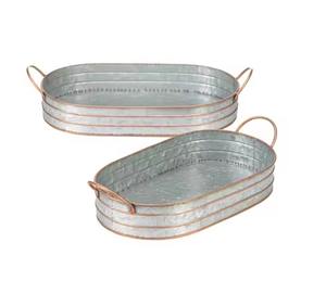 Bandeja de servicio de aperitivos de Metal de calidad superior hecha a mano directa de la India FORMA DE Color único sostenible mejor precio para uso doméstico en hoteles - Product Image 1