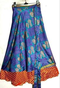 Vintage <strong>Women's</strong> Silk Sari Maxi <strong>Skirt</strong> Assorted Floral Wrap All Seasons Boho <strong>Hippie</strong> Festival Style Breathable Comfort