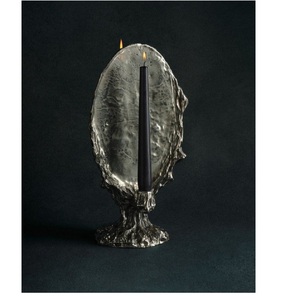 Support de bougie en laiton et aluminium fait main, personnalisé, de style distingué, finition haut de gamme, décoration d'intérieur haut de gamme - Product Image 1