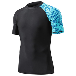 Haute qualité adulte Rash Guard chemise de sport personnalisé une épaule panneau imprimé élégant extensible Rash Guards sur des prix très bon marché - Product Image 2
