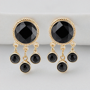 Hot Sale 925 <b>Silver</b> Onyx Gemstone Drop <b>Earrings</b> for Women and Girls Black Onyx Pendant <b>Earrings</b> Gift - Product Image 6