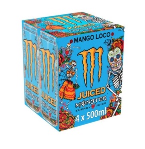 Monster Mango Loco 500ml, 11g de azúcar por 100ml, 12g de carbohidratos para una experiencia de snack dulce y satisfactoria. Suministro al por mayor. - Product Image 6