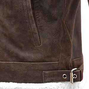 Logo personnalisé Vestes en cuir véritable de haute qualité Nouvelle mode Veste en cuir originale pour hommes à bas prix - Product Image 3