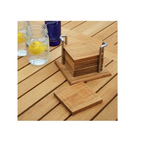 Hot Selling Durable Rectangle Wooden Coasters Heat Resistant Eco-Friendly Modern Design for Home Hotel Decor Made Uttar Pradesh - Product Image 1