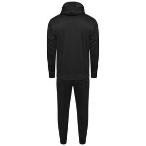 Custom Printed Men's Tracksuit Solid Pattern <b>Zip</b>-<b>Up</b> <b>Hoodie</b> with Side Stripes Fleece Jogging Gym Running Sweatshirt for Winter - Product Image 4