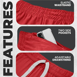 Haute qualité nouveau été décontracté hommes femmes Polyester respirant maille Shorts écologique solide pour basket-ball natation course Sports - Product Image 5