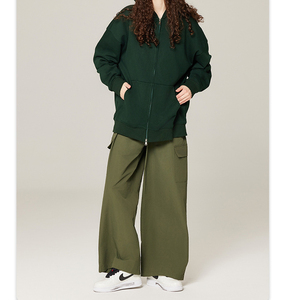 Fabricante de Sudaderas con Cierre Completo, Sudadera con Cierre Completo de Algodón Grueso de 400 GSM con Estampado 3D en Relieve - Product Image 3