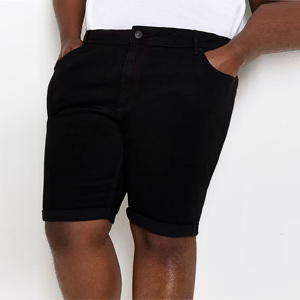Shorts Vaqueros Rectos de Cintura Media de Alta Calidad para Hombre, Shorts de Mezclilla Duraderos de Corte Clásico para Uso Casual de Verano - Product Image 3