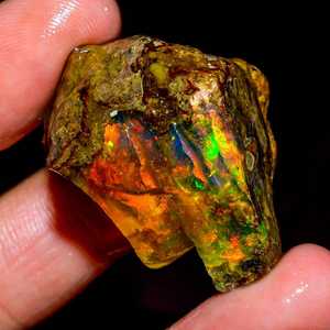 มหัศจรรย์ไฟหลายจุดโอปอลเอธิโอเปียธรรมชาติสีไฟอัญมณีหลวมสำหรับทำเครื่องประดับเงินผู้หญิงขายส่ง - Product Image 1