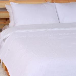 Manta de muselina de algodón tejida personalizada para decoración del hogar, mantas suaves de jacquard para sofá, cama, sala de estar, dormitorio, venta al por mayor - Product Image 3