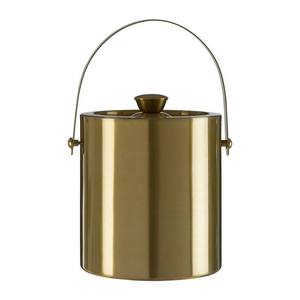 Cubo de hielo de acero inoxidable de doble pared con tapa, decoración de Bar para el hogar, artículos de Bar de Metal para vino, champán, uso de fiesta para botellas de cerveza - Product Image 1