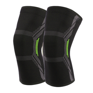 Breathable High Elasticity Thick Protective Nylon Wholesale Customised Sleeve Powerlifting Compression <b>Support</b> Knee Sleeves - Product Image 3