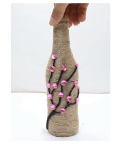 Eco Friendly Custom Logo Printed Holiday Jute <b>Bottle</b> Elegant For Home Hotel Decor Usage In Wholesale Cheap price Jute <b>Bottle</b> - Product Image 2