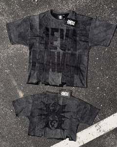 Camisetas lisas al por mayor Conjunto corto Sudor Conjunto de 2 piezas Conjuntos de camiseta y pantalones cortos para hombre Camiseta lavada de gran tamaño 100% algodón para hombre - Product Image 3