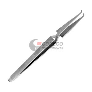 Pince à épiler à support angulaire, pointes courbées en acier inoxydable pour une meilleure visibilité lors du placement des brackets postérieurs - Product Image 3