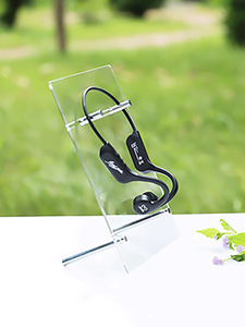 2025 Soporte de exhibición de auriculares y auriculares de acrílico transparente moderno más vendido Soporte de escritorio elegante - Product Image 5