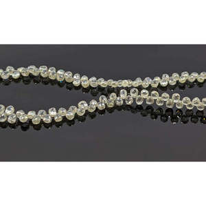 Collar de Diamantes Briolette Blancos y Amarillos Claros, Calidad Excelente AAA+, Diamantes Naturales - Product Image 1