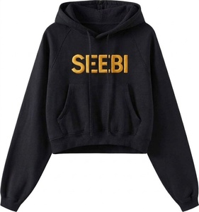 Sudaderas con capucha cortas personalizables para mujer, con estampado personalizado, nueva moda. - Product Image 4