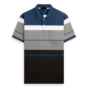 เสื้อโปโลผู้ชายผ้าฝ้ายคุณภาพสูง ปักโลโก้ตามสั่ง แบรนด์ลำลอง เสื้อโปโลสำหรับเล่นกีฬา - Product Image 6