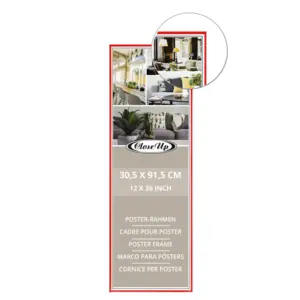 Cadre photo en plastique rouge 30,5 x 91,5 cm - Product Image 4