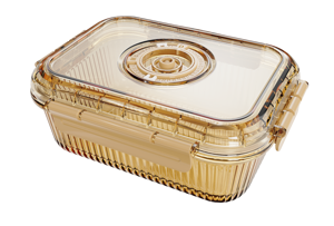 Airtight Glass Food Storage Container, Divider Vacuum Valve Leakproof Borosilicate Glass Meal Prep <b>Lunch</b> <b>Box</b> Multi <b>Compartment</b> - Product Image 3